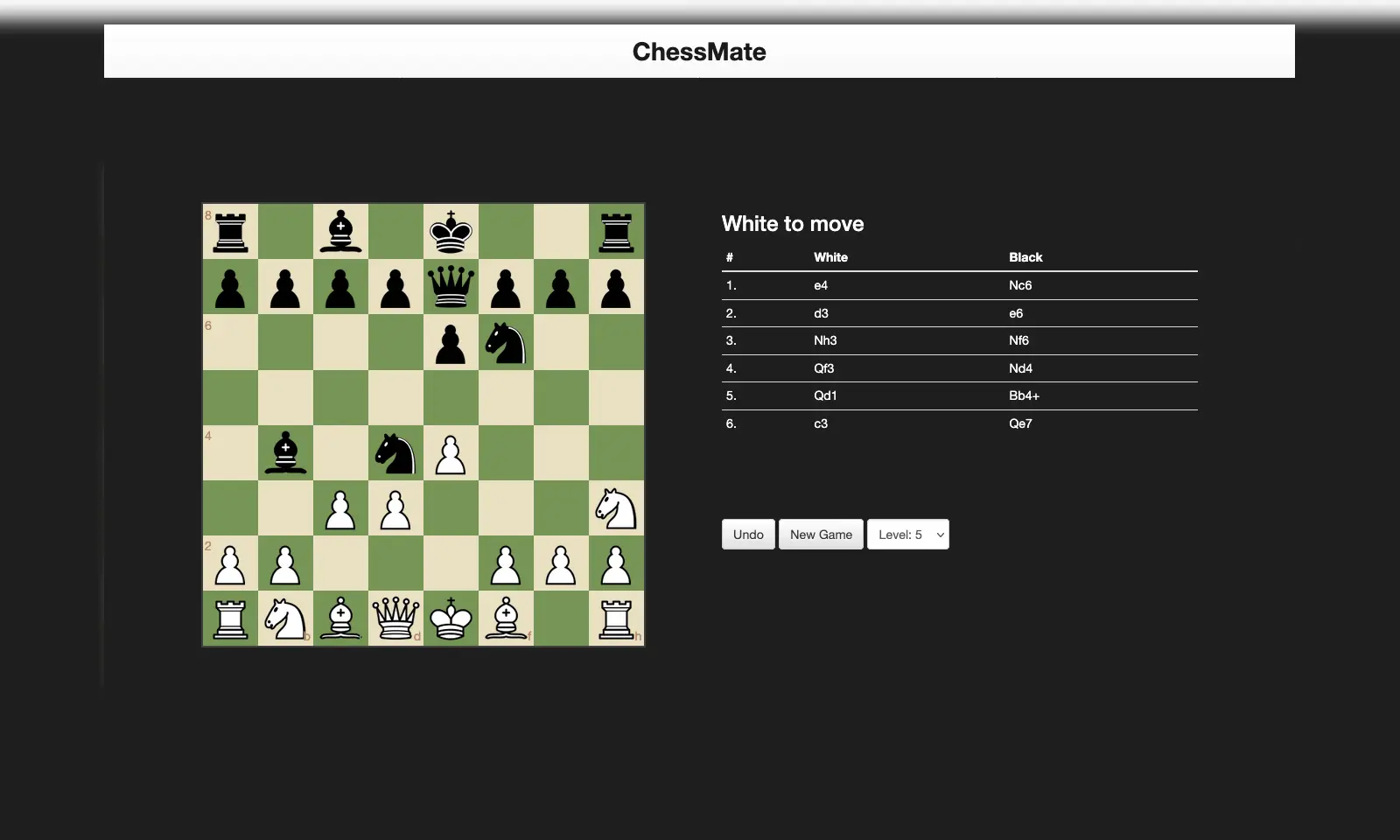 Chess Application Preview